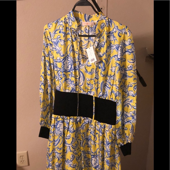Tory Burch Nwt Rib Waist Dress 